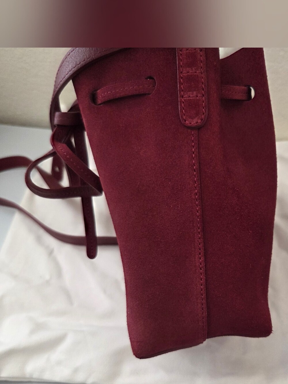 Mansur Gavriel Mini Mini Bucket Bag In Color Rococo - Picture 8 of 10